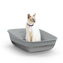 Litter Genie Platinum – base inox, durable et facile à nettoyer.