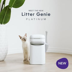 Litter Genie Platinum levier glissant pour maîtrise des odeurs au quotidien.