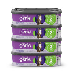 Recharge Litter Genie Standard 4-paquets, 56 pieds, pratique et durable.