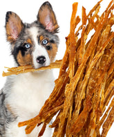 Emballage Lively Tails dinde tendons pour chiens, sachet prêt à l’emploi.