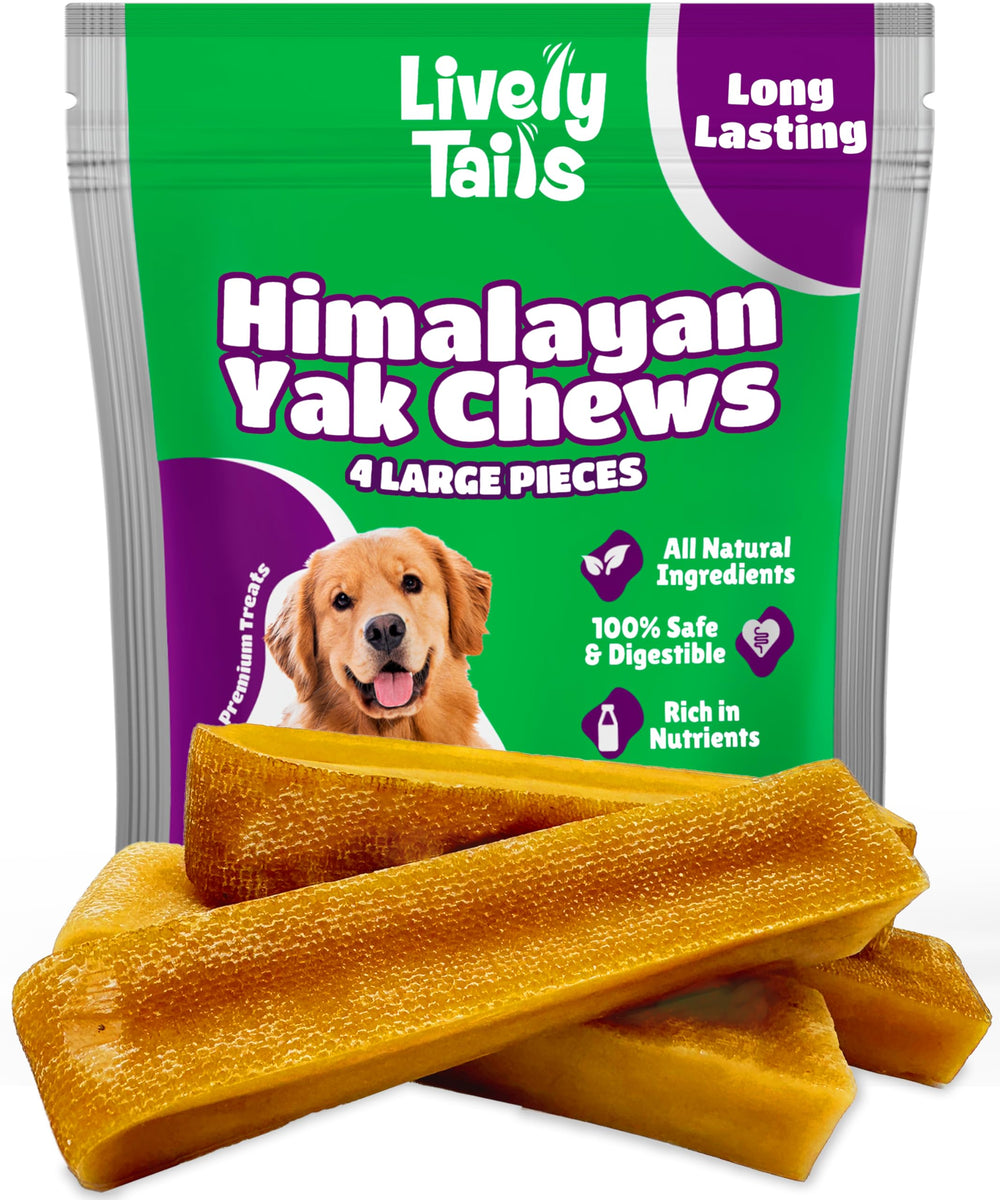 Lively Tails os yak Himalayen pour gros chien, mastic durable et satisfaisant