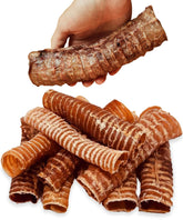 Trachée de bœuf Lively Tails, emballage 10 pièces, récompense pratique pour chien.