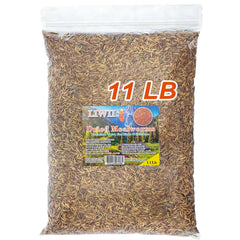 LIWII vers de farine séchés dans emballage 11 lbs, nourriture pratique pour oiseaux.