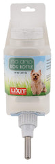 Gourde Lixit anti-goutte vue avant, remplissage facile pour chien.