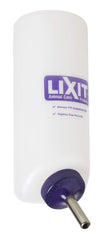 Réservoir translucide Lixit avec tube en acier inoxydable et double bille