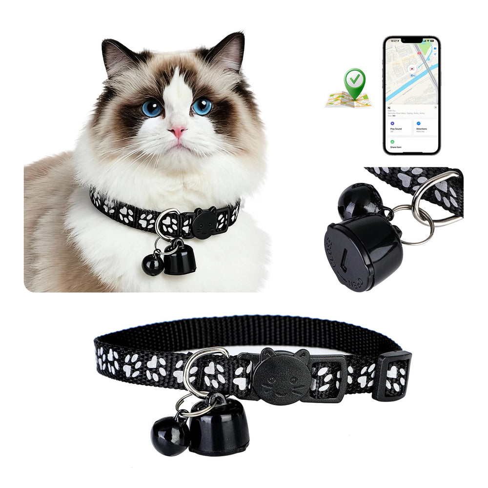 Collier LLXGAB AirTag compact pour chat, suivi en temps réel