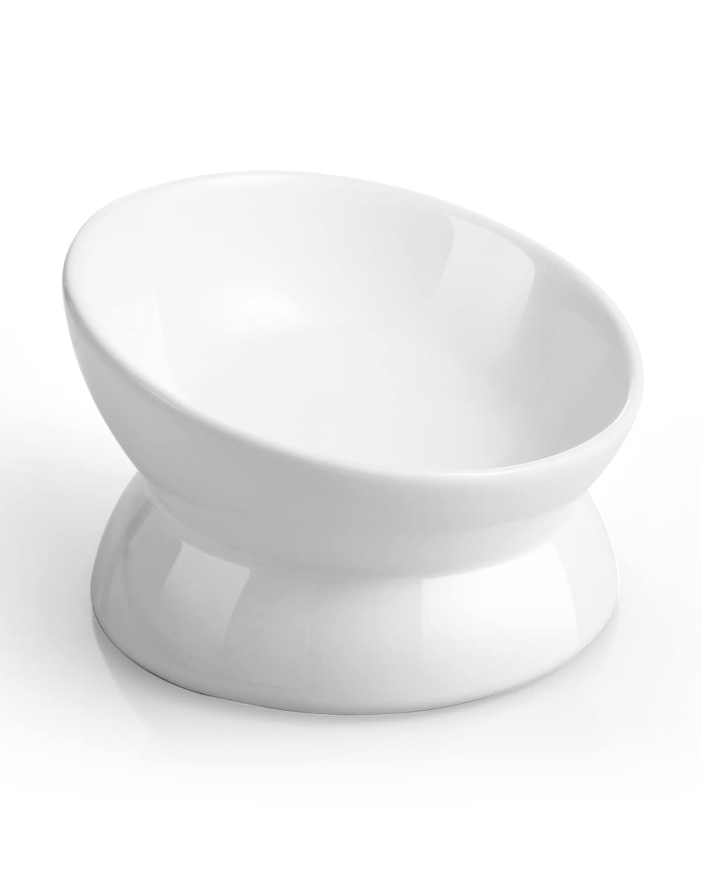 LoeJan bol chat eleve 5oz blanc, alimentation confortable
