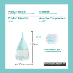 LogFaadCoi valve anti-étouffement biberon bleu — prévention des fausses routes lors du repas.
