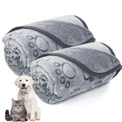 LOKOZ couverture chiens petits pieds avec empreinte patte et chaleur douce