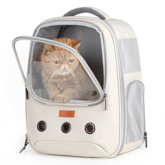 Lollimeow sac porteur à bulle avant, vue dégagée pour votre animal lors des promenades.