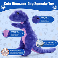 Jouet Loncoldy peluche dinosaure interactif, stimule l activité mentale et le jeu