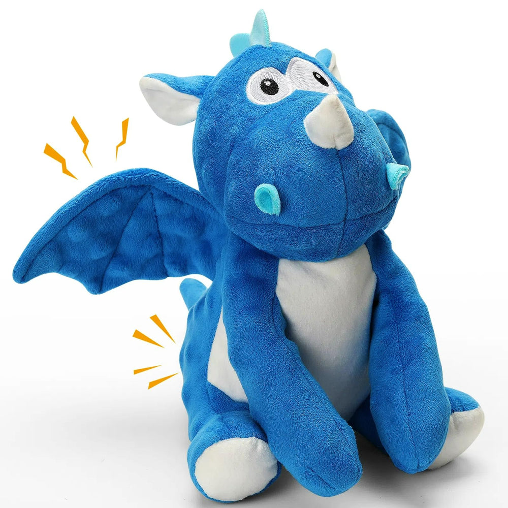Loncoldy peluche-dino-chiens-bruits-crissement : attire l’attention et encourage le jeu interactif