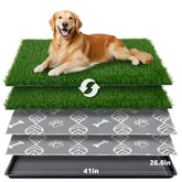 LOOBANI litiere chien grande herbe artificielle 41x27, rendu realiste et propre