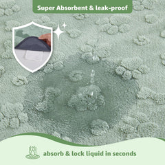 LOOBANI Tapis Lavage Machine: réutilisable et durable après lavage.