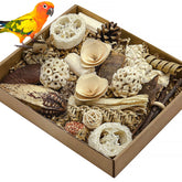 LOPERDEVE boîte-jouets oiseaux naturels, enrichissement et exploration.