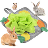 LOPERDEVE tapis de recherche pour lapin, stimulation olfactive et enrichissement alimentaire.