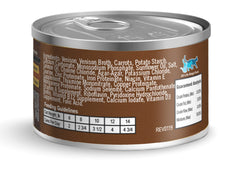 Lotus ragout de venaison pour chat sur assiette, texture savoureuse et apport protéique simple