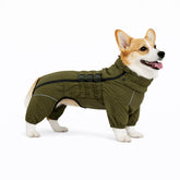 Lovelonglong gilet-doublures-olive-d-m arrière montre chaleur pour sorties hivernales