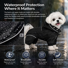Lovelonglong imperméable chien corps entier pour neige et boue
