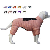 Lovelonglong Lotus Pink XL – vue avant, manteau chaud pour chien et couverture des pattes