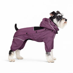 Lovelonglong manteau imperméable pour chien avec capuche amovible, protection contre pluie et boue.