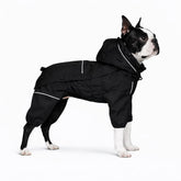 Manteau Lovelonglong pour chien avec capuche amovible et imperméable.