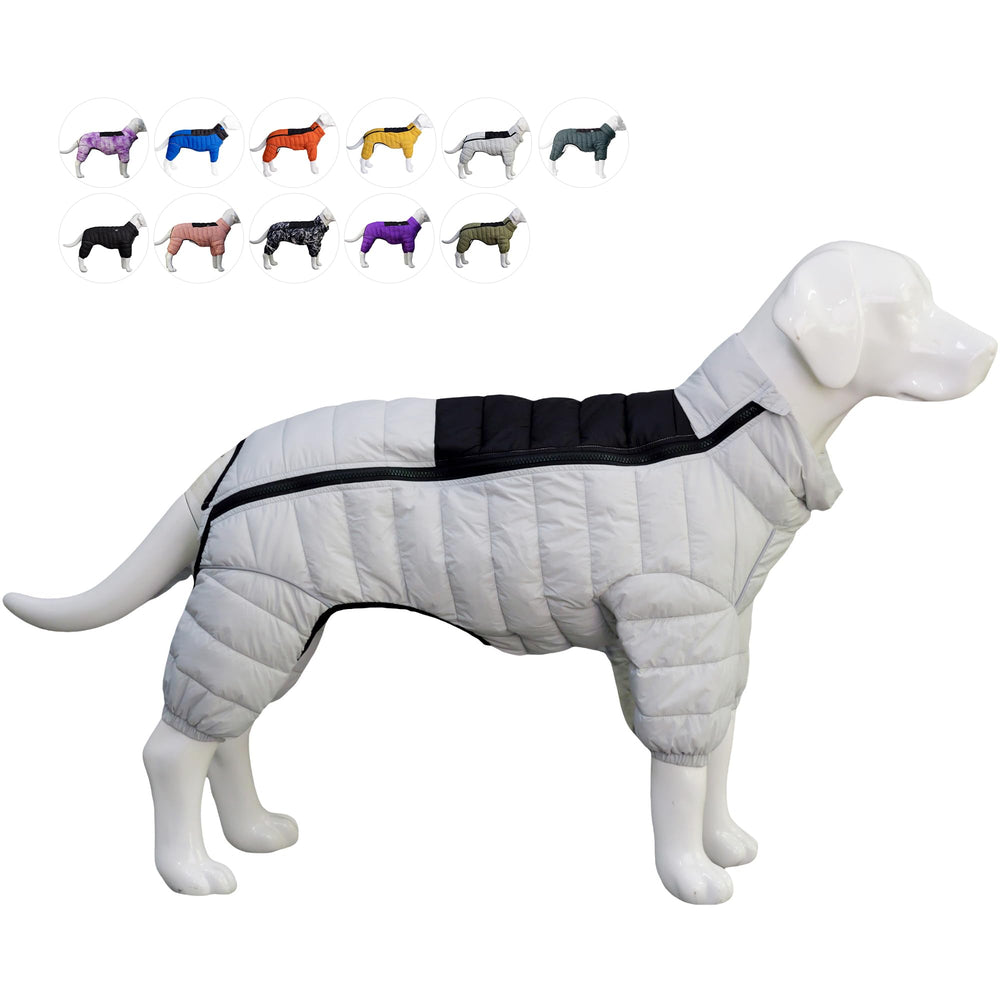 Lovelonglong manteau chien 4 pattes, vue face, chaleur confortable pour sorties quotidiennes