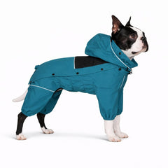 Lovelonglong veste-chien imperméable capuche-demontable, ideale pour proteger la tete lors des sorties pluvieuses.