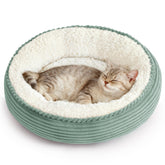 Love's cabin coussin donut rond 20 pouces, repos confortable pour chat et petit chien.