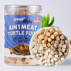 Loves4Pets Tortue – aliments lyophilisés en pellets pour un apport nutritionnel varié.