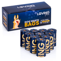 LOVING Paws sacs-dechets-chien-epais-9x13: résistance et propreté en promenade.