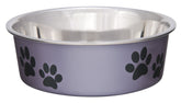 Bol Bella Loving Pets en acier inoxydable avec base anti-glisse pour chien.