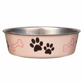 Loving Pets Bella Bowl en acier inoxydable pour repas propres et durables.