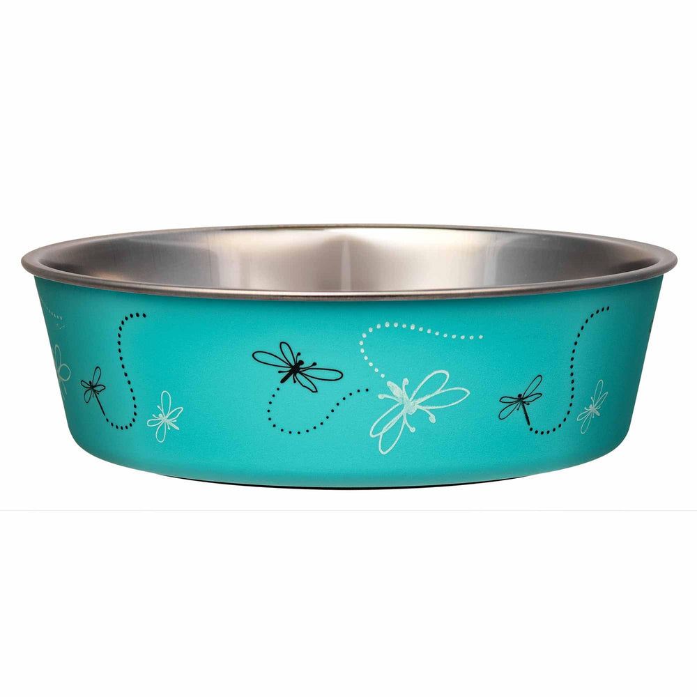 Loving Pets Bella bol inox avec base caoutchouc amovible pour éviter les déversements.