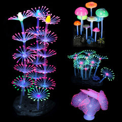 Lpraer Branche de corail lumineuse pour un décor réaliste et coloré dans l’aquarium