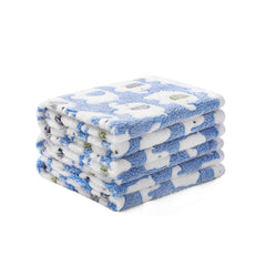 Luciphia couverture animal éléphant bleu face: douceur enveloppante pour chiens et chats.