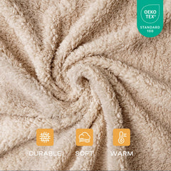 Luciphia couverture animale peluche noire protége les meubles et pelage.