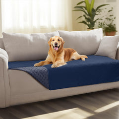 Luciphia couverture canape imperméable bleu nuit protège le sofa des accidents