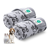 Luciphia: couverture douce gris pour chiens et chats, idéale sur le canapé.