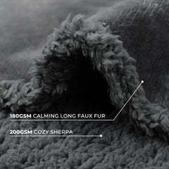 Luciphia couverture réversible douce en sherpa apporte chaleur et douceur à votre animal.