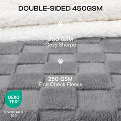 Luciphia couverture réversible peluche-sherpa douceur toute l'année.