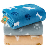 Couvertures Luciphia: ensemble de 3 couvertures douces pour chiens et chats.