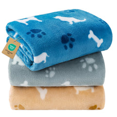 Couvertures Luciphia: ensemble de 3 couvertures douces pour chiens et chats.