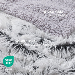 Luciphia: face sherpa douce, confort cocon pour chien.