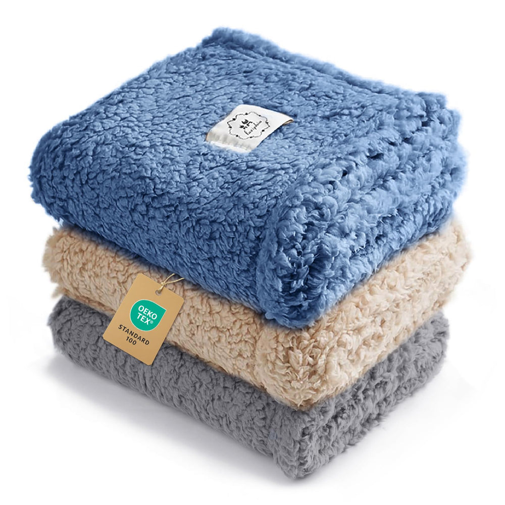 Couverture Luciphia lot de 3 pour animaux, douceur et confort.