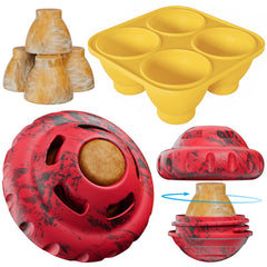 Jouet luckdoor boule puzzle pour chien, dispenser gourmand, stimulation du repas