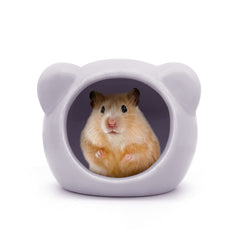 LuckyOpt Nid en céramique pour hamster, refuge attrayant et frais pour l'été.