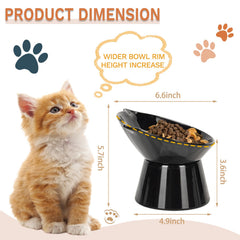 Bol LuckyPots chat avec inclinaison de 15 degrés pour manger facilement.