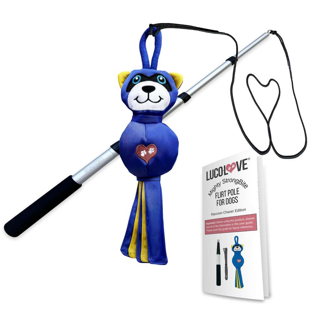 LUCOLOVE bâton de poursuite, vue d’ensemble robuste pour chiens moyens et grands.