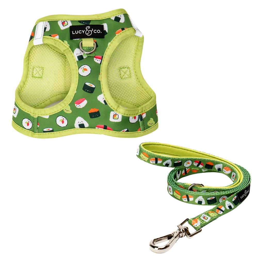 Lucy & Co. harnais-chat-enfiler réfléchissant pour promenades sécurisées.